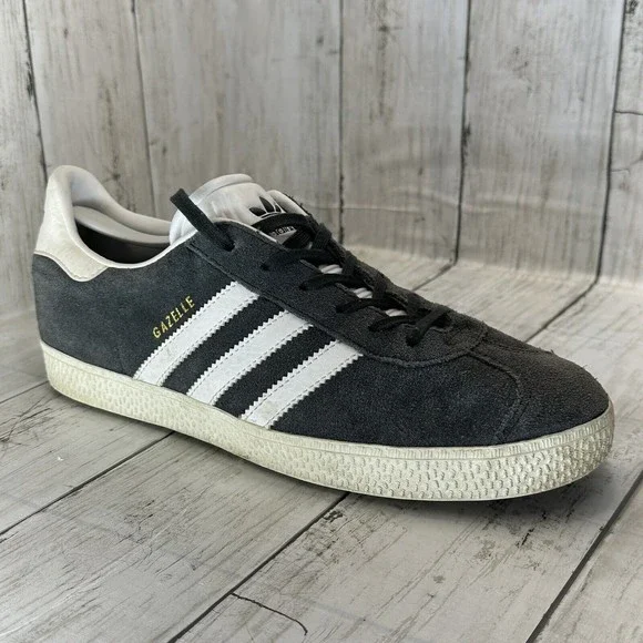 adidas Gazelle Shoes - Men's - Carbon / Off White / White - 7